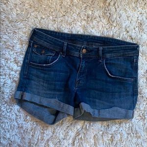 H&M Low Rise Denim Shorts
